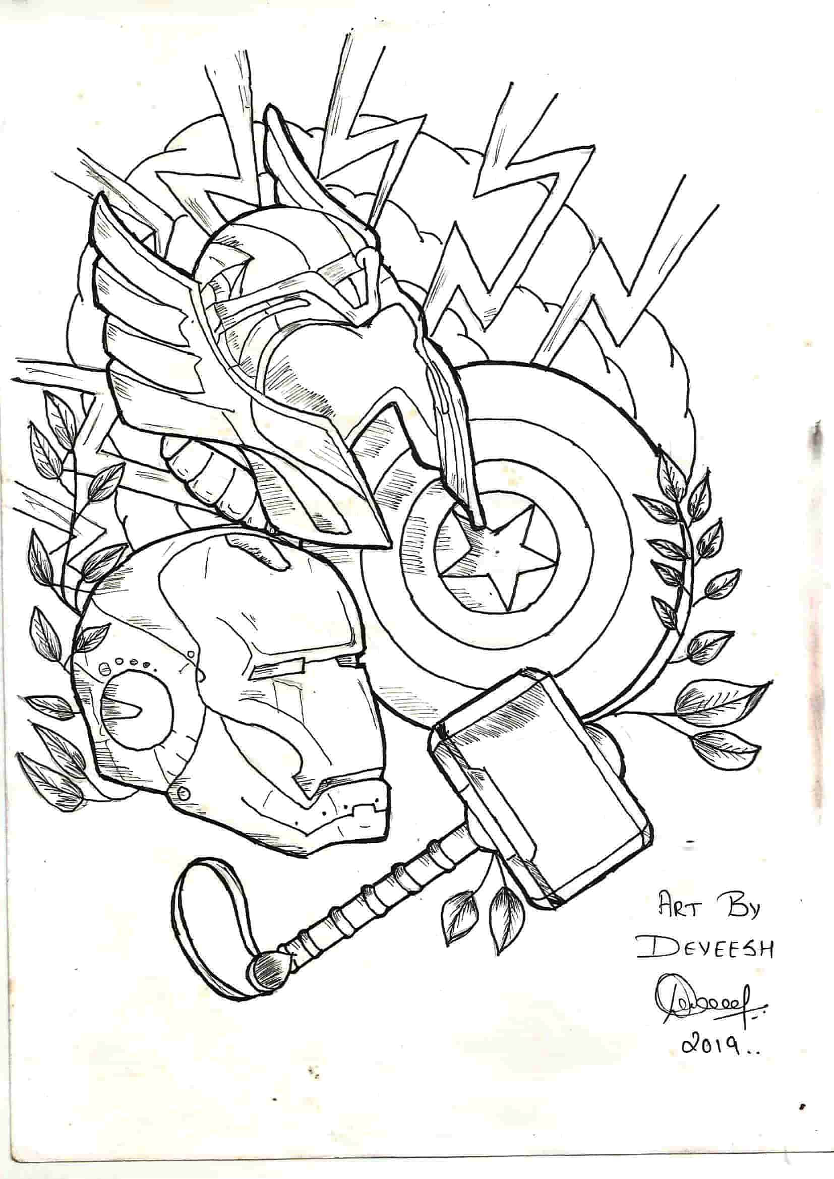 Micron art of Marvel